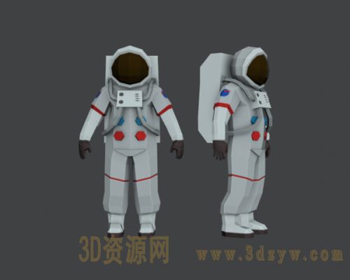 LowPoly风格 宇航员