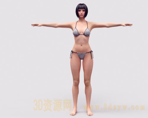 写实女人模型