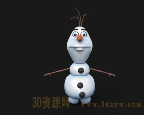 迪斯尼冰雪奇缘雪宝模型