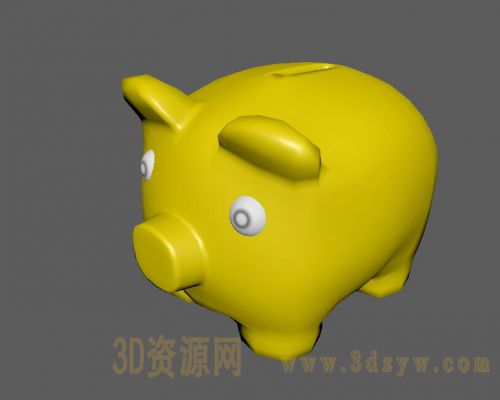 小猪存钱罐3d模型