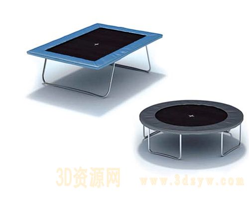 健身器材 跳床 蹦蹦床3d模型