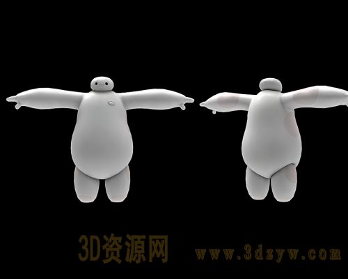 超能陆战队大白3d模型