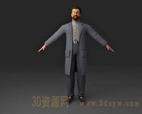 maya男角色模型 男人模型