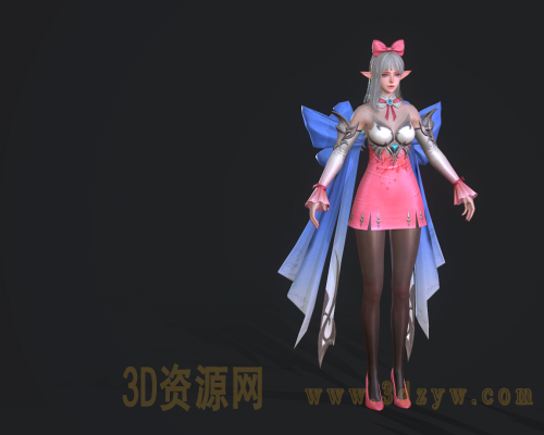 天堂2革命 女精灵 职业服装模型包