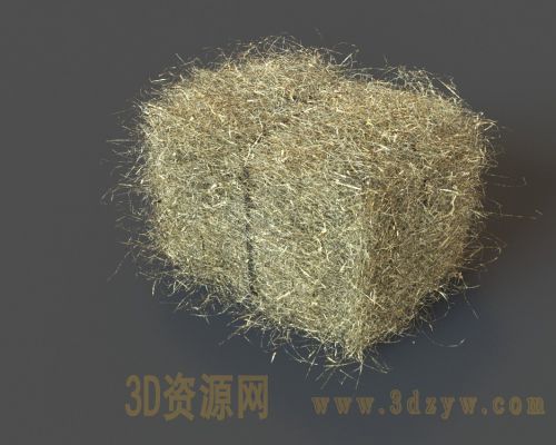 写实草垛3d模型 干草堆 草料垛模型