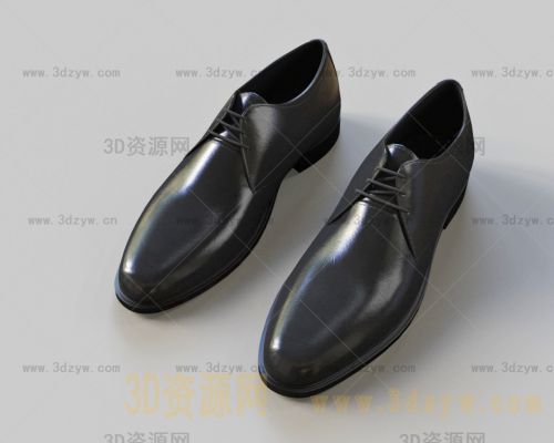 男士商务皮鞋模型