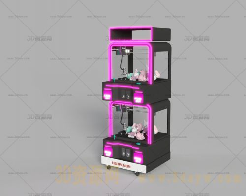 娃娃机模型 抓娃娃机3d模型 娃娃机设备