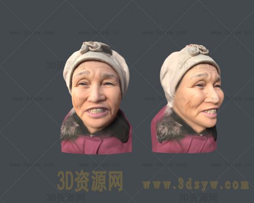 写实女肖像打印模型