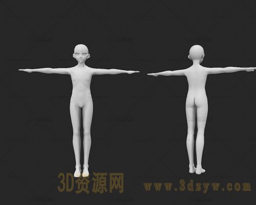 卡通人体模型 卡通男人体