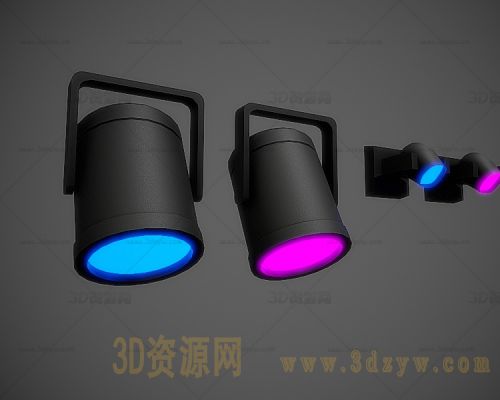 游戏射灯模型 射灯 筒灯 舞台灯光