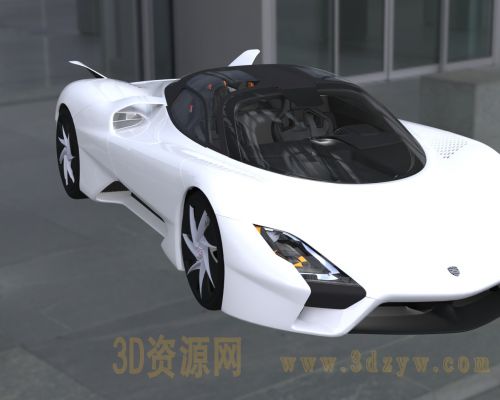 SSC大蜥蜴顶级极速超跑汽车带内饰